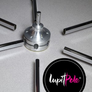 Rurka wolnostojąca Lupit Pole STAGE 45 mm (INOX, chromowana lub czarna) 