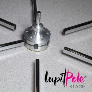 Rurka wolnostojąca Lupit Pole STAGE 45 mm (INOX, chromowana lub czarna) 