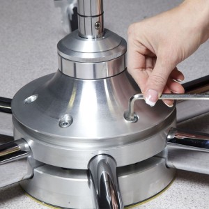 Rurka wolnostojąca Lupit Pole STAGE 45 mm (INOX, chromowana lub czarna) 