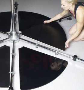 Rurka wolnostojąca Lupit Pole STAGE 45 mm (INOX, chromowana lub czarna) 