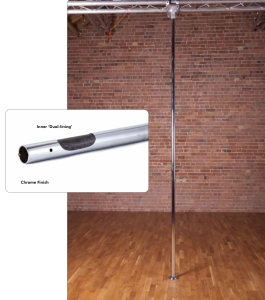 Drążek zawodniczy do studia pole dance i wysokich sufitów CX