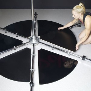 Rurka wolnostojąca Lupit Pole STAGE 45 mm (INOX, chromowana lub czarna) 