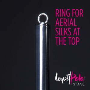 Rurka wolnostojąca Lupit Pole STAGE 45 mm (INOX, chromowana lub czarna) 